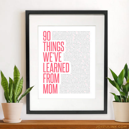 70 Things We've Learned From You | Gifts for Grandpa or Grandma | 70th Birthday Ideas